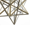 Geometryczna lampa wisząca Ilario ILA8675 gwiazda szklany mosiądz