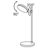 Lampka biurkowa Fad MOD070TL-L8B3K LED 8W 3000K do pokoju czarna