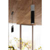 Wisząca lampa sypialniana SL.1081 nad łóżko czarna szara