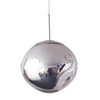 Połyskująca lampa wisząca GLAM MP-1239-380 chrome Step Into Design bańka ognista srebrna