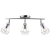 Chromowana lampa sufitowa 8414/3 8C metalowa do salonu