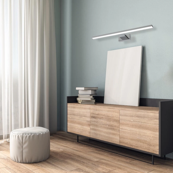 Kinkiet LAMPA ścienna SHINE ML029 Milagro metalowa OPRAWA LED 7W 4000K nad lustro do łazienki galeryjka IP44 chrom