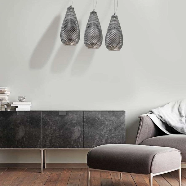 Skandynawska LAMPA wisząca PETRA ML5481 Milagro loftowa OPRAWA szklany ZWIS glamour krople łezki chrom