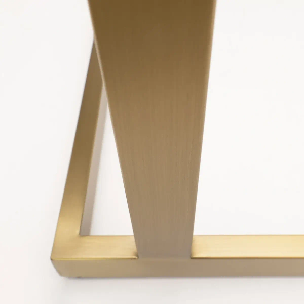 Szklany stolik kwadratowy Hudson HU-ST1576BR Cosmolight mosiądz