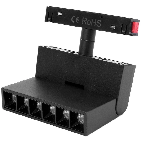 Łamana lampa szynowa magnetyczna 3-fazowa 482 Domeno LED 6W 3000K czarna