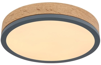 Sufitowa lampa Doro 416080WD1R okrągła LED 12W 3000K drewno