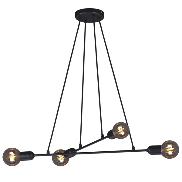 LAMPA industrialna Sitya K-4380 Kaja wisząca OPRAWA metalowy ZWIS pręty sticks czarne