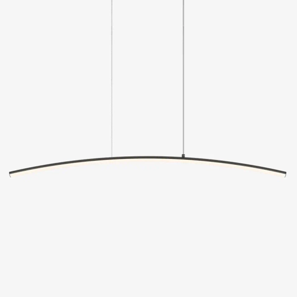 Łukowa lampa wisząca liniowa Curve MOD243PL-L18BK LED 15W 3000-4000K czarna