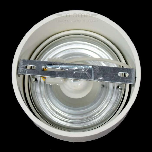 Halogenowa LAMPA sufitowa LUMOS 1 70251101 Kaspa natynkowa OPRAWA plafon regulowany spot metalowy biały