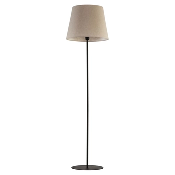 Stojąca lampa z abażurem Chicago 5151 TK Lighting z tkaniny szara beżowa
