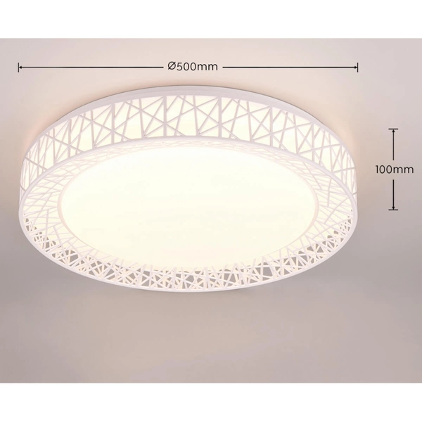 Sufitowa lampa okrąg Cluster R67321101 LED 40W 2700-6500K na pilota biały
