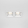 Podwójna lampa wpuszczana Alfa DL043-02-10W3K-D-SQ-W LED 20W 3000K biały