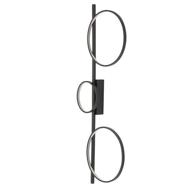 Ring lampa ścienna Circolo 10816 Nowodvorski LED 33W 3000K pierścienie czarna