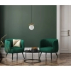 Sypialniana lampa wisząca Merseta PND-463321S-BRO+W Italux ball kula biała