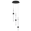 Potrójna lampa wisząca URUBICHA LE44690 LED 18W 3000K tubki czarne