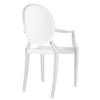 Kuchenne krzesło białe Louis 124.APC.BIALY King Home skandynawskie do jadalni