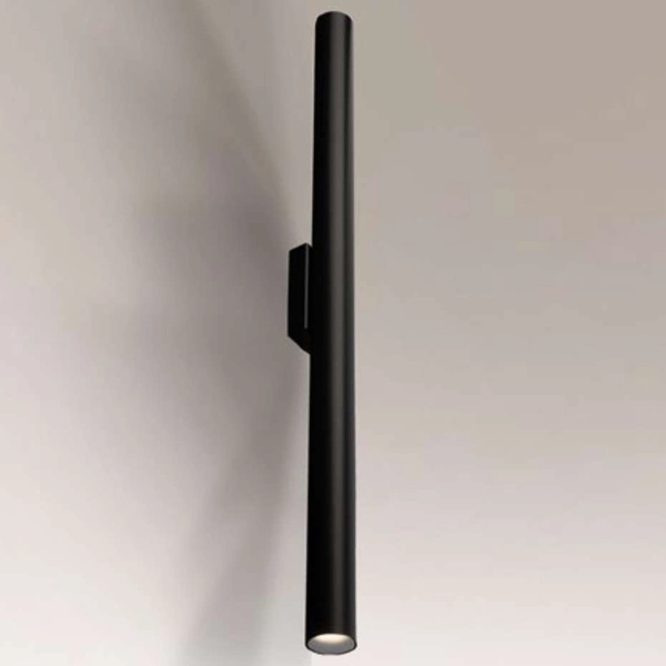 Kinkiet LAMPA ścienna YABU 4426 Shilo metalowa OPRAWA tuba czarna