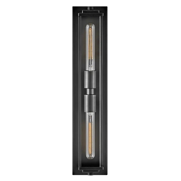 Lampa ścienna góra-dół Henri QN-HENRI-WB2-BX szklany IP44 czarny