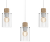 Lampa wisząca Madera MLP8555 na listwie biała drewniana