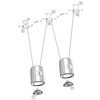 LAMPA wisząca VIWIN 9021 Shilo tuby OPRAWA metalowy zwis czarne