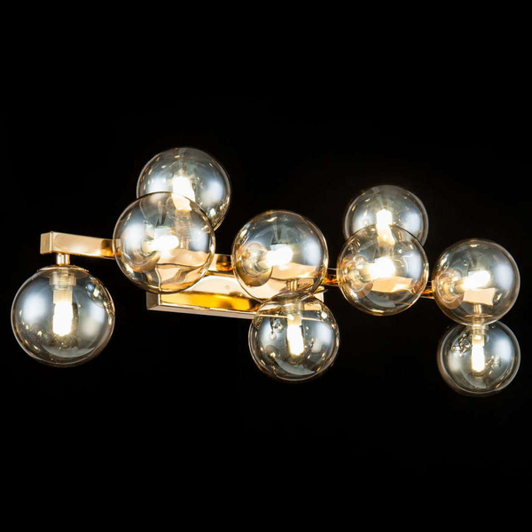 Kinkiet LAMPA ścienna DALLAS MOD547WL-09G Maytoni modernistyczna OPRAWA szklane kule balls złote