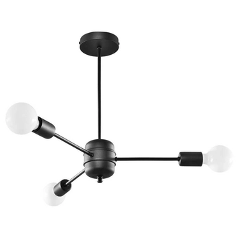 Minimalistyczny żyrandol salonowy SL.1021 lampa czarna