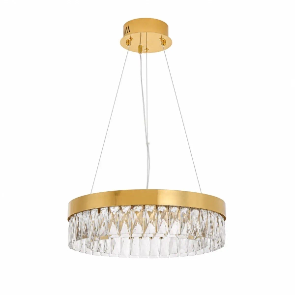 Żyrandol z kryształkami ALEXIS złoty ST-8876P-40 1xLED 10W 3000K glamour