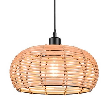 Zawieszana lampa INGA 312200136 Trio koszyk pleciona ratan brązowy