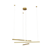 Lampa wisząca złota Trio listwy LED 36W 3000K kaskada złota