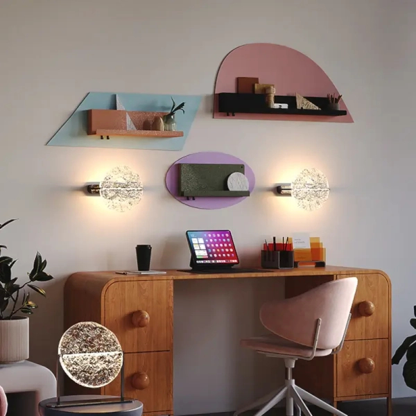Okrągły ścienny kinkiet Mangata MOD387WL-L8CH3K chrom LED 1x7W 3000K