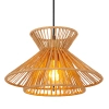 Ekologiczna lampa zwis TASMAN 10420/32/72 Lucide do salonu beżowa mosiądz
