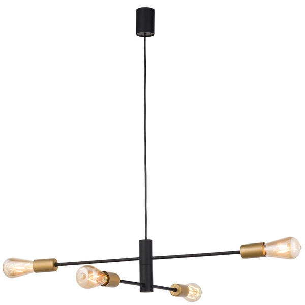 Loftowa LAMPA wisząca ROTOR 7935 Nowodvorski industrialny ZWIS do jadalni molekuły czarne