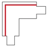 Kątowy L-ŁĄCZNIK uziemienie lewe CTLS POWER L CONNECTOR CTLS 8705 Nowodvorski do 3-fazowej szyny natynkowej 230V biały