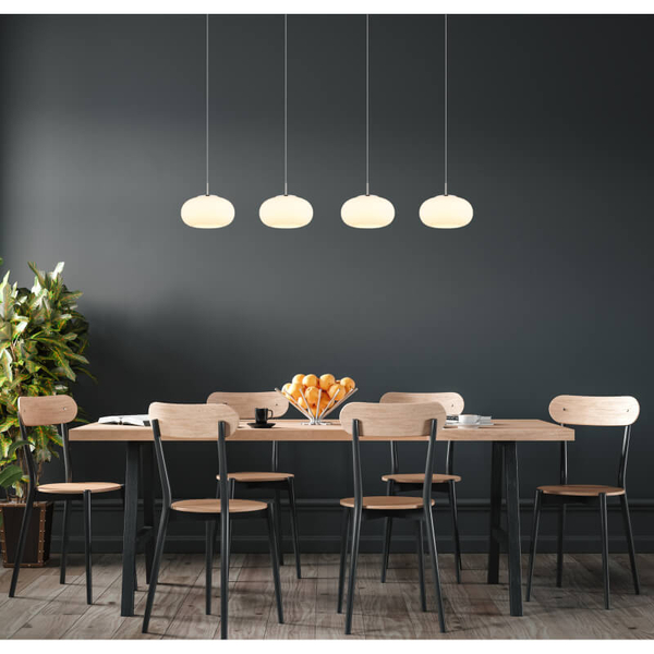 Molekułowa lampa wisząca nad stół Quintara 15744-4HN LED 24W 3000K nikiel