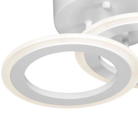 Okrągły plafon LED W7106-2S WT ledowe pierścienie 36W 3000K białe