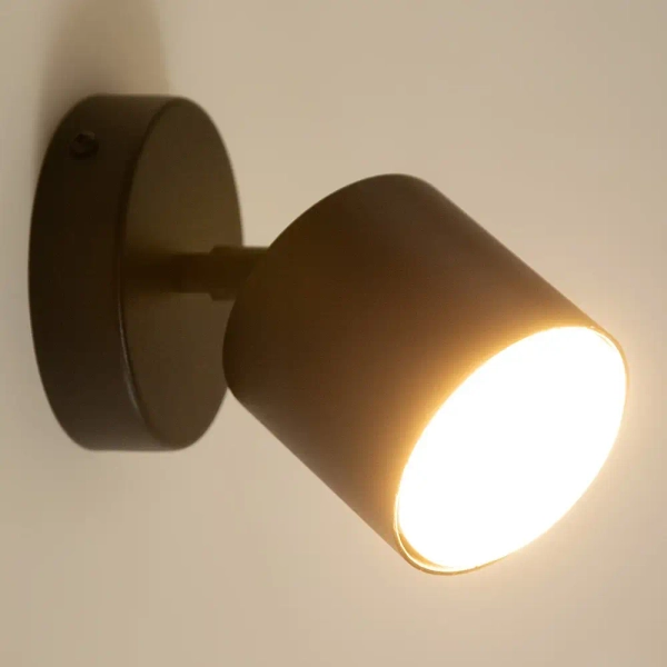 Regulowany ścienny kinkiet Mila 1 41340 tuba do przedpokoju czarny