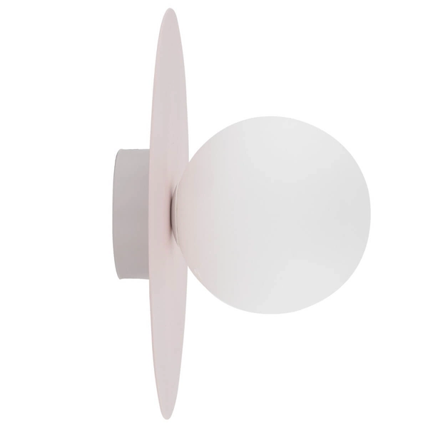 Lampa nasufitowa Pixi 10228 do gabinetu kula bubble dysk plate różowa biała