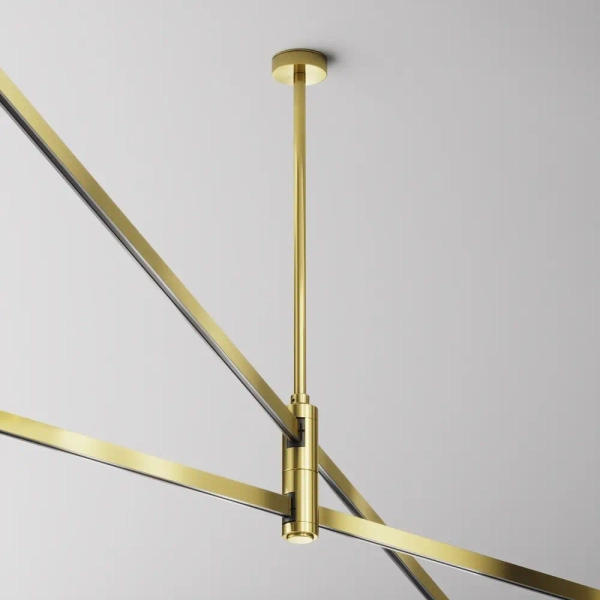 Podwójny uchwyt sufitowy magnetyczny Flarity TRA158C-D1-BS mosiądz