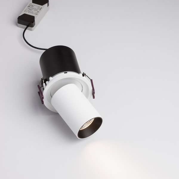 Lampa do wbudowania GARUPA biała LE61367 1xLED 12W 3000K tuba regulowana