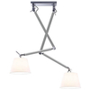 Kierunkowa lampa wisząca Zyta nad stół aluminium biała
