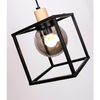 Lampa zwis klatka Retro 31-00743 Candellux klosz kula dymiona czarna
