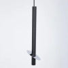Podłużna lampa wisząca do salonu Sopel Ring 41238 tuba czarna