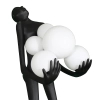 Lampa podłogowa do salonu Woman F9312 Step kule balls białe czarne
