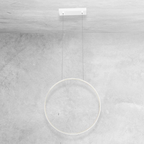 Okrągła lampa wisząca Agaro 5311 LED 26W 3000K do biura biała