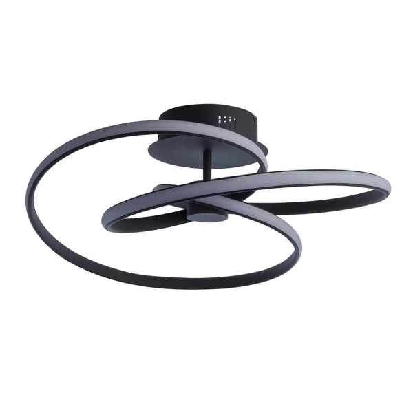 Ledowy plafon Dune 97633 LED 42W 3000K ze ściemniaczem czarny