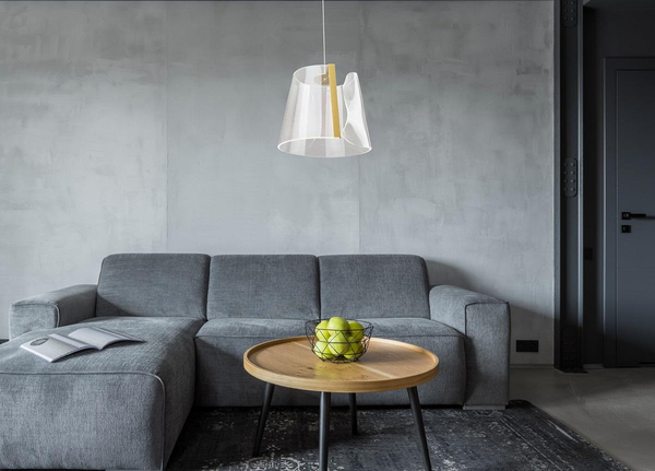 Lampa wisząca SEDA P0384 zwis do salonu LED 8W 3000K złoty