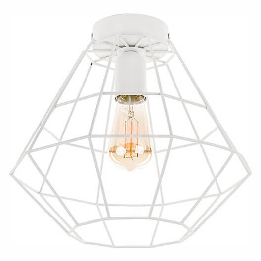 Lampa sufitowa Diamond 6210 TK Lighting druciana do kuchni biała