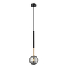 Kulista lampa zwis Arcturus P0574-01F-SDFZ Zumaline dymiony złoty czarny