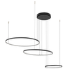 Lampa wisząca do salonu ring Circolo 10817 Nowodvorski LED 45W 3000K czarna