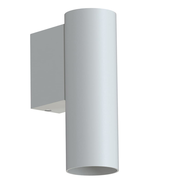 Podłużna lampa ścienna tuba Fourty 10888 Nowodvorski sypialniana jedwabisty szary